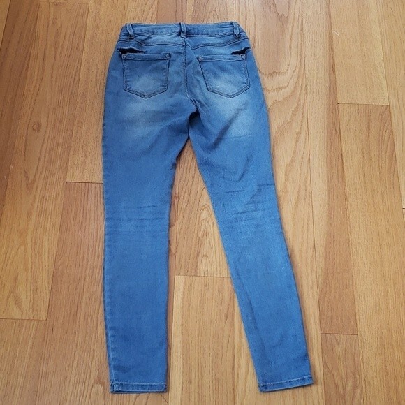 Blue Spice Jeans Womens 1 Juniors Blue Skinny Leg - Picture 2 of 5